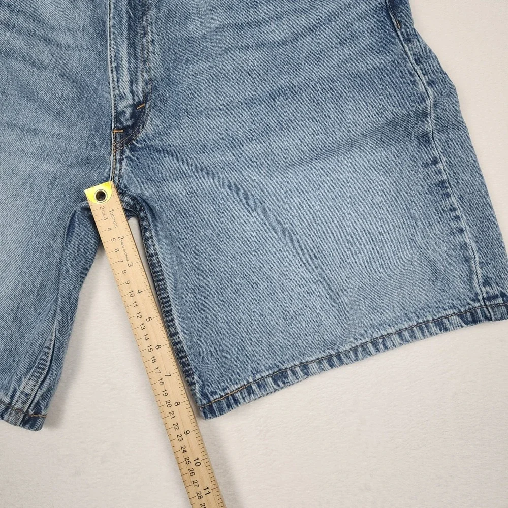 Levis 454 Denim Shorts Mens Size 38 Blue Jean Relaxed Fit Baggy Jorts